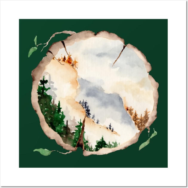 Seasonal forest Wall Art by love kisses and such